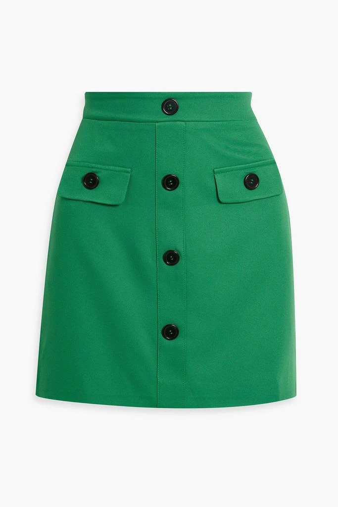 WALTER BAKER Emie button-embellished crepe mini skirt 1