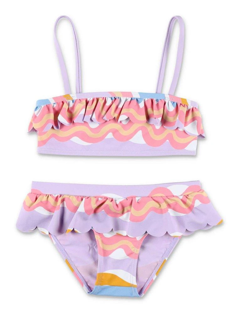 Stella McCartney Stella McCartney Kids Ruffled Detail Printed Bikini Set