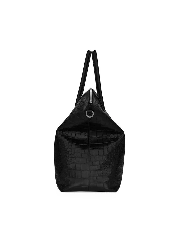 Yves Saint Laurent Giant Bowling Bag in Crocodile-Embossed Leather 2