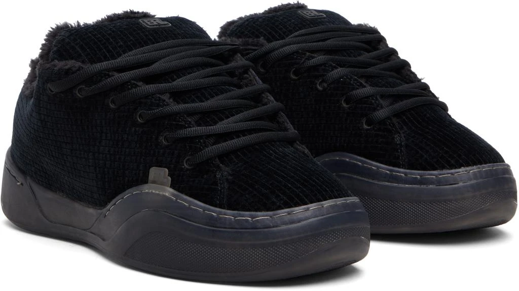 ERL Black Corduroy Vamp Sneakers 4