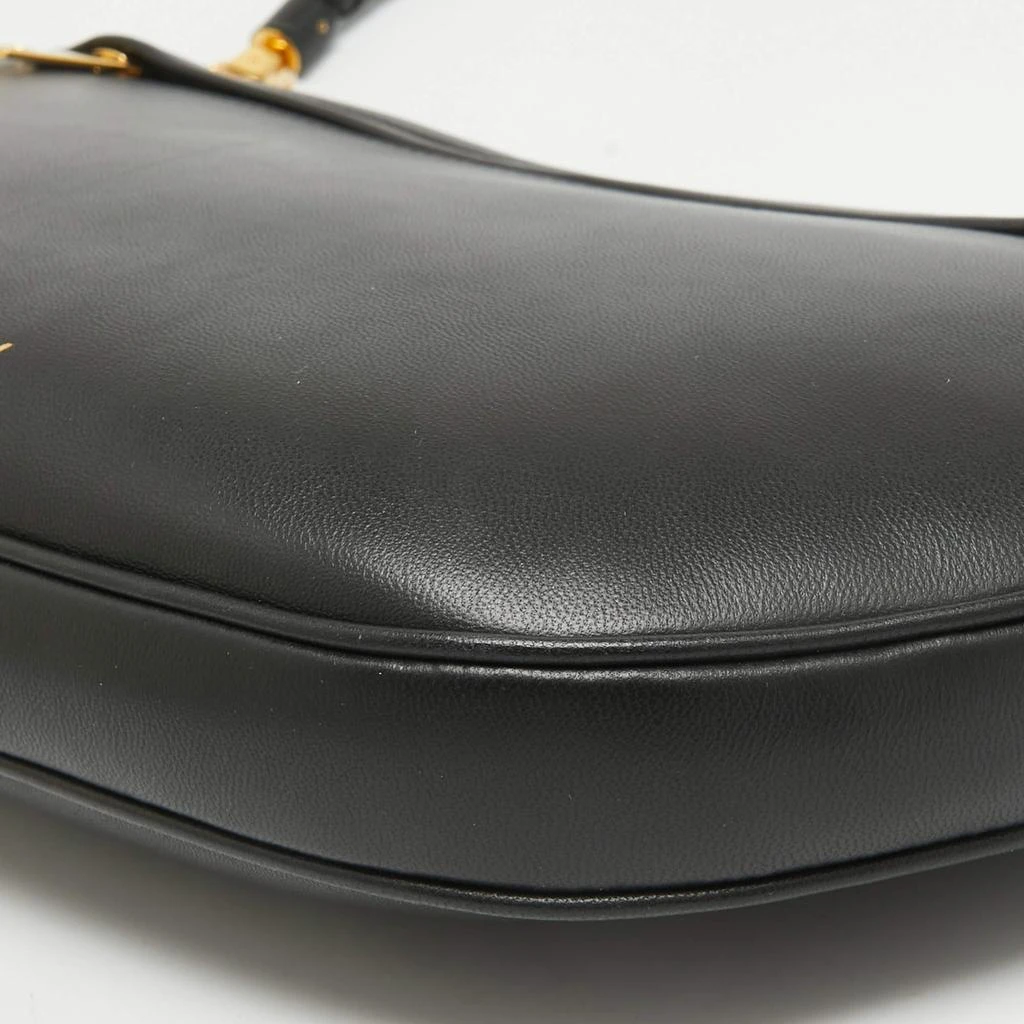 Burberry Burberry Black Leather Large Olympia Shoulder Bag 11