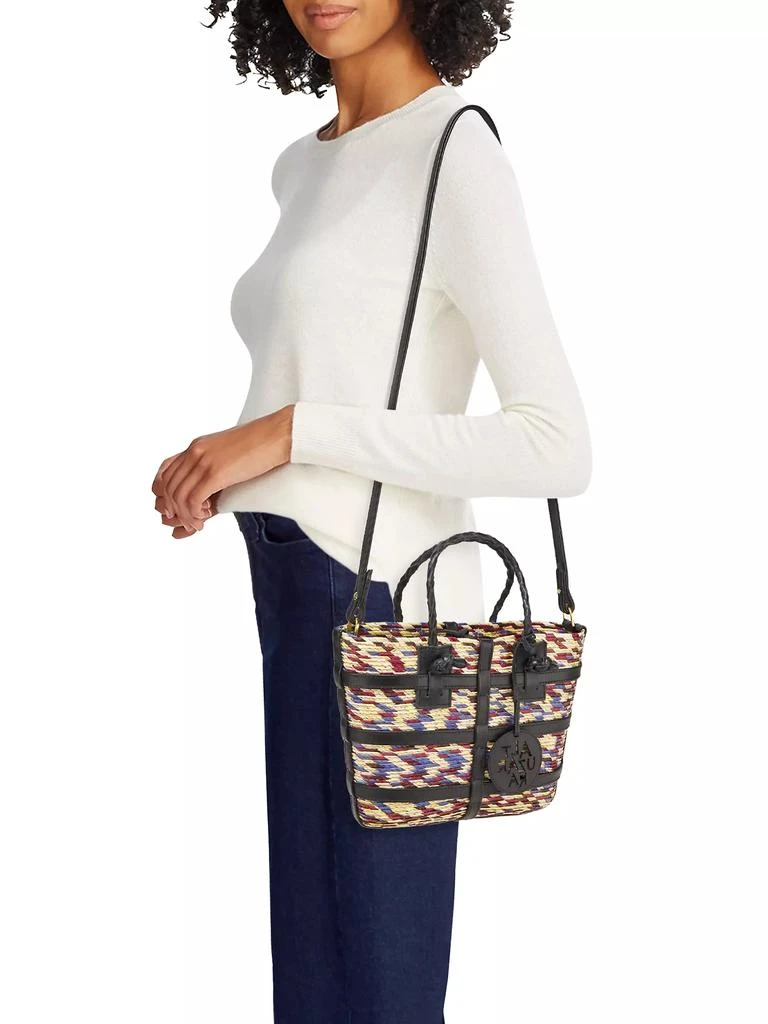 Altuzarra Watermill Raffia Mini Tote Bag 2