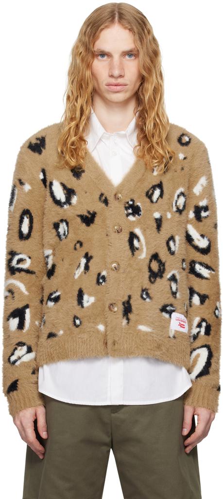 Shop Brown Fluffy Label Cardigan on Sale at BeyondStyle Shop Brown Fluffy Label Cardigan on Sale at BeyondStyle