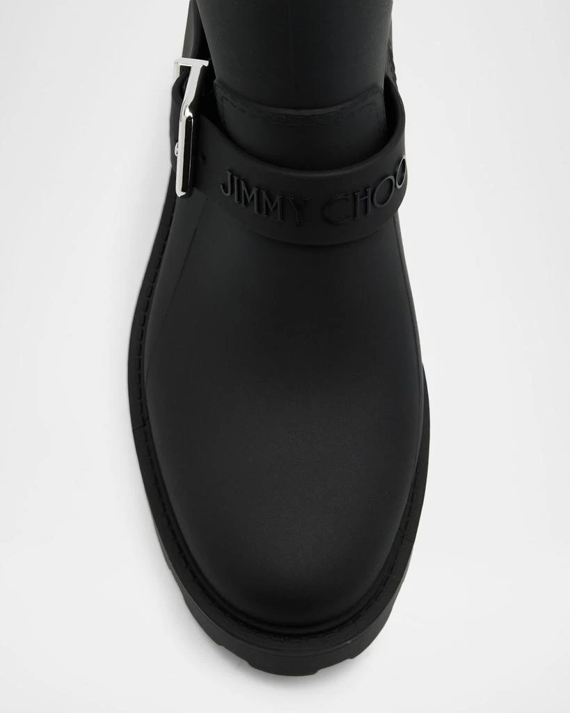 Jimmy Choo Biker TPU Mid-Calf Rain Boots 5