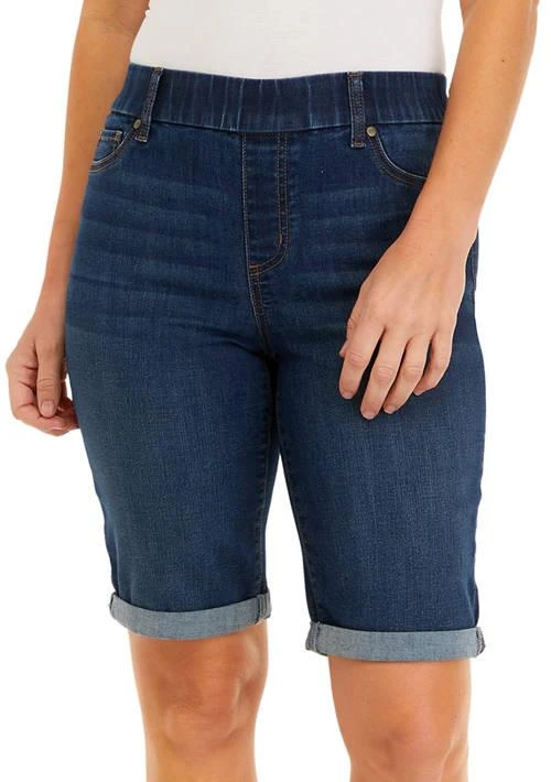 Kim Rogers® Rogers Womens Denim Bermuda Shorts 1