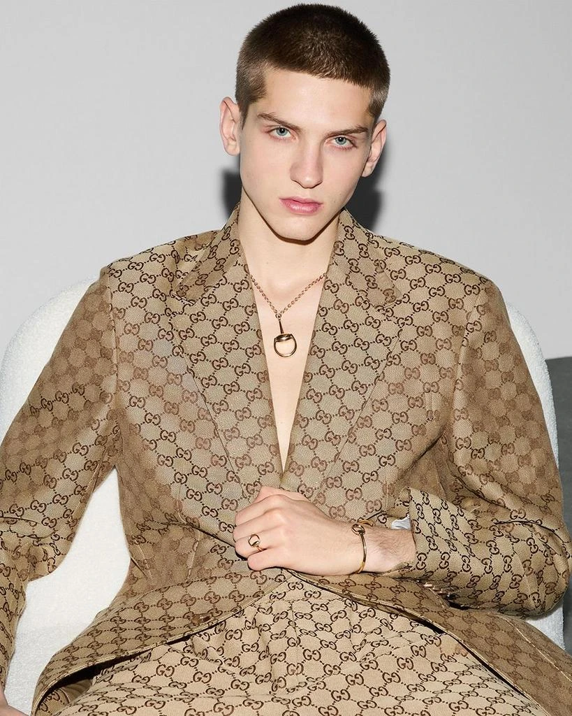 Gucci 18K Yellow Gold Horsebit Pendant Necklace, 20" 3