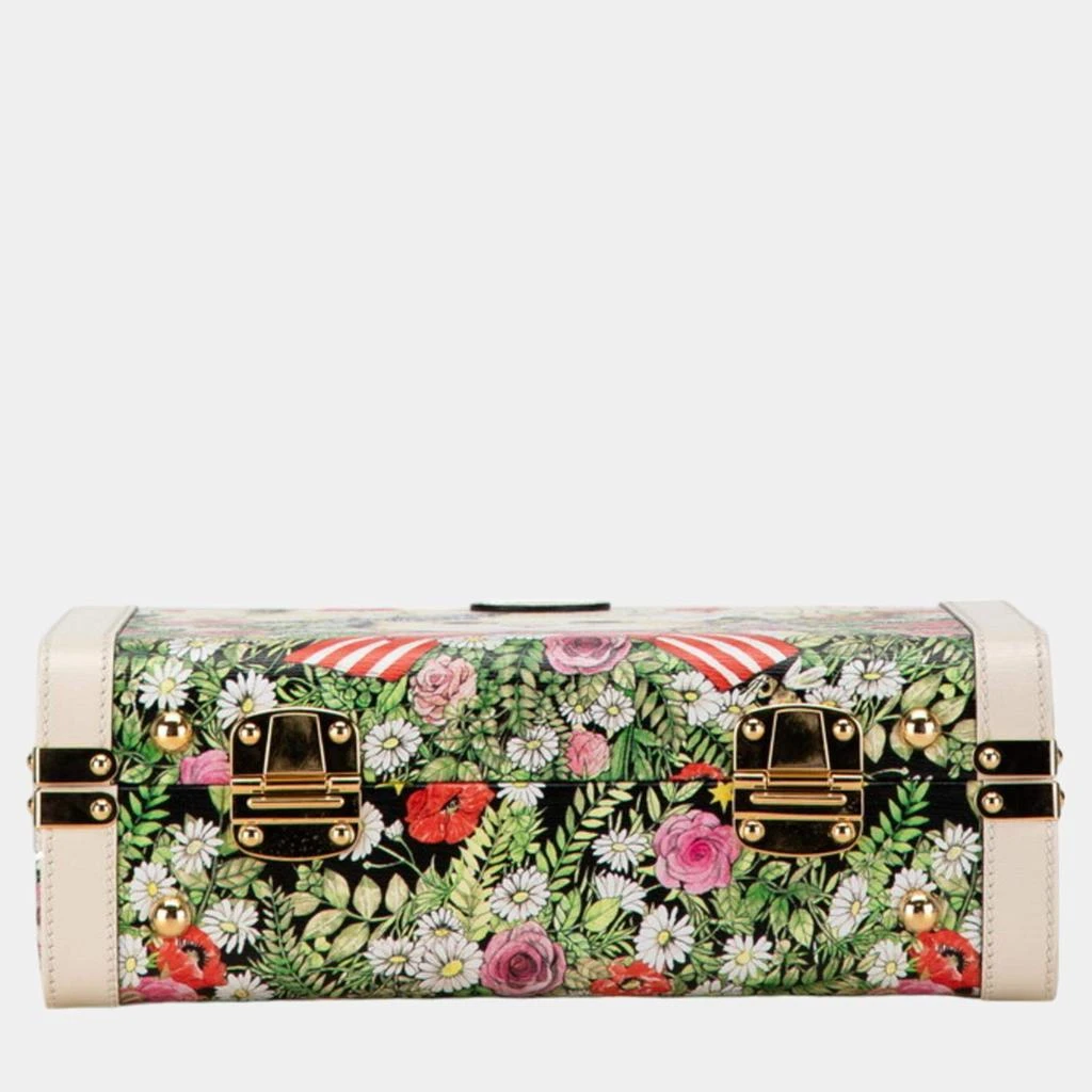 Gucci Gucci Ivory Multicolor Leather Trunk Case 4