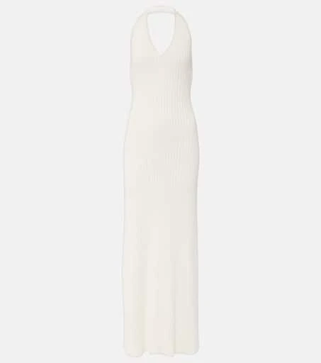 Nili Lotan Ivenka ribbed-knit cotton maxi dress 1
