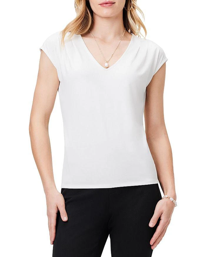 NIC and ZOE Petites Petite Gathered Shoulder Top 1
