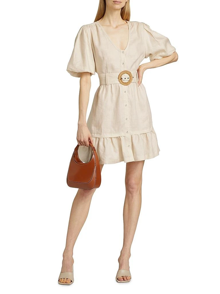halter a line mini dress Pink Halter Neck Flowy Petal A Line Mini Dress main image 0