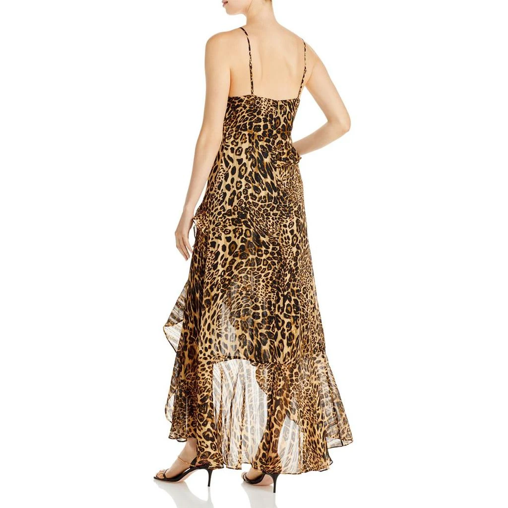 LINI Juniors Jemima Womens Metallic Ruffle Maxi Dress 2
