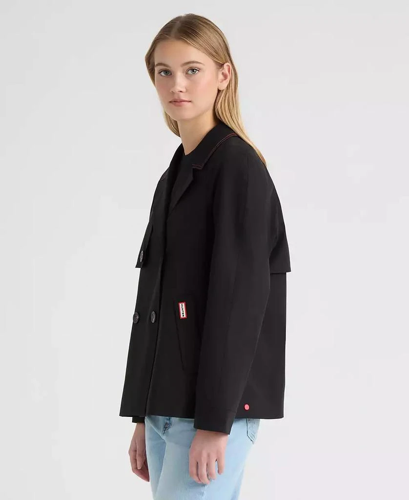 Hunter Womens Double Breasted Short Trench Jacket 4