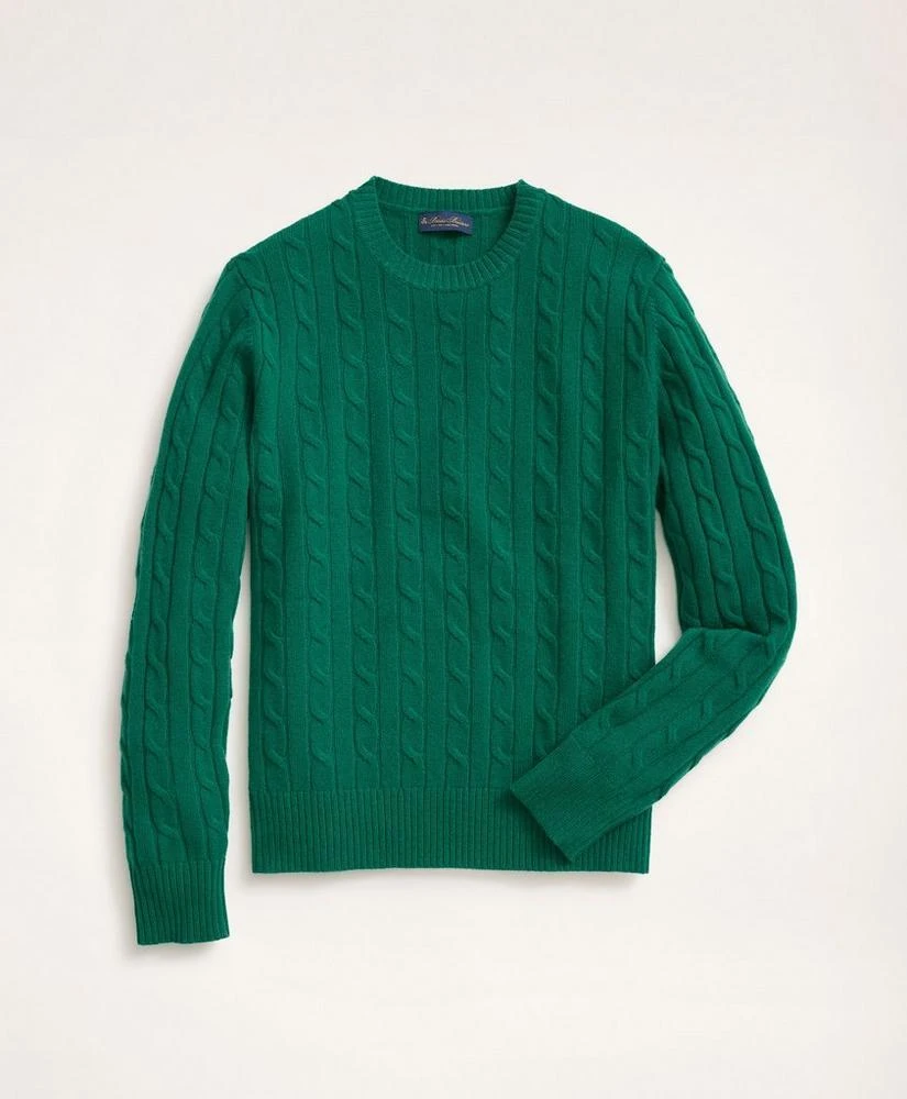 Brooks Brothers Lambswool Cable Crewneck Sweater 1