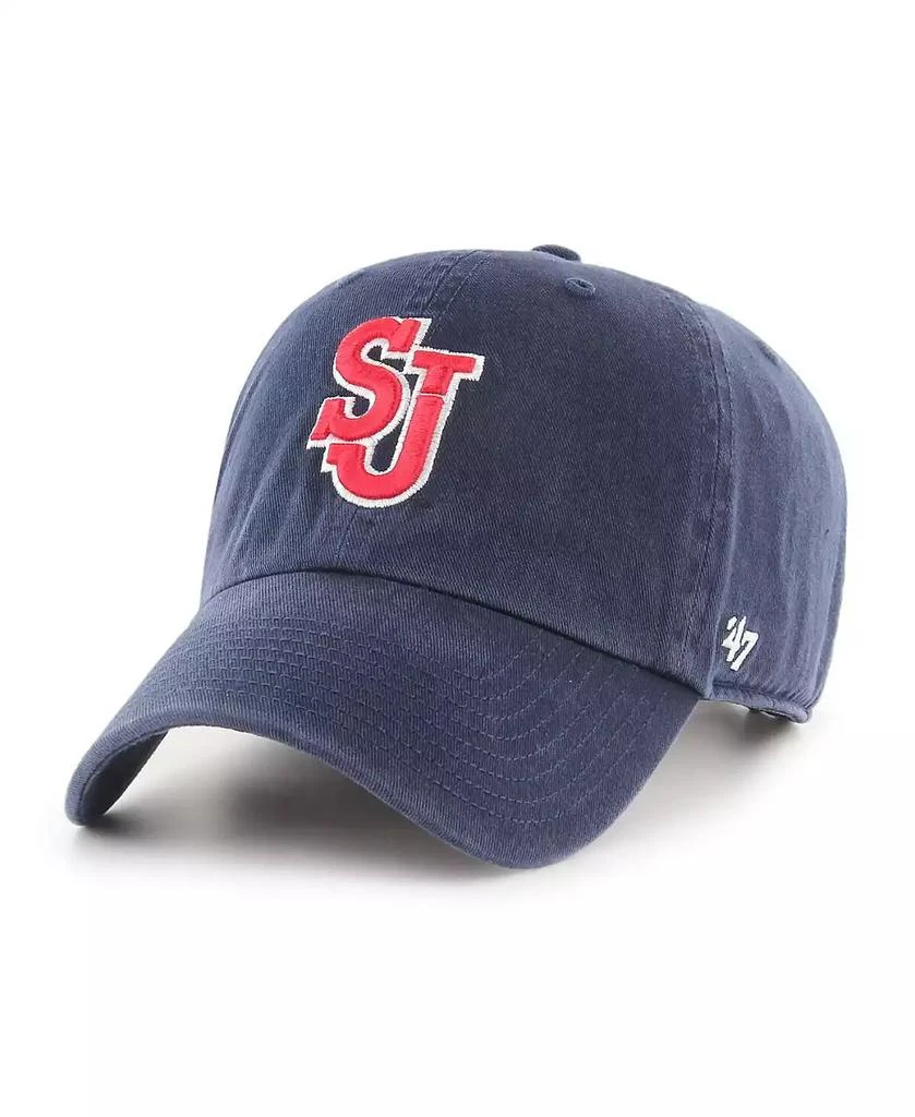 47 Brand Men's Navy St. John's Red Storm Clean Up Adjustable Hat 1