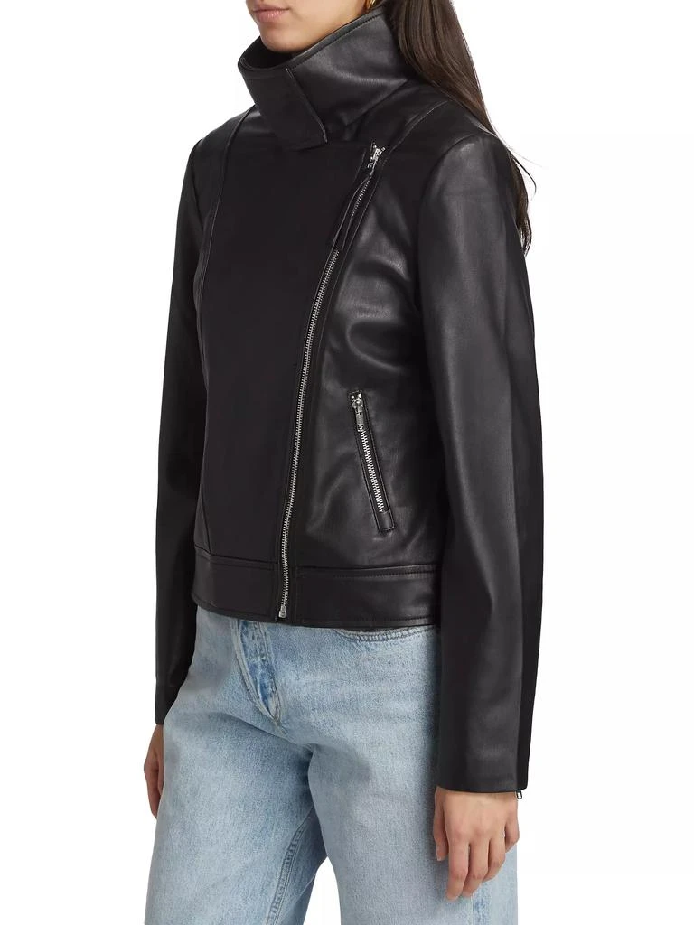 Susana Monaco Faux Leather Moto Jacket 4