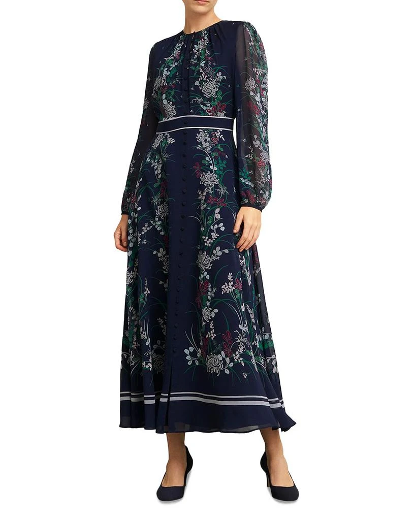 Hobbs London Women's Sia Silk Dress - Blue - Size 8 UK/4 US - Midnight Hobbs London Women's Sia Silk Dress - Blue - Size 8 UK/4 US - Midnight