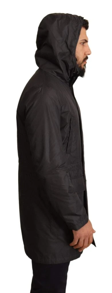 Dolce & Gabbana Dolce & Gabbana Black Hooded Trench Coat Jacket 4