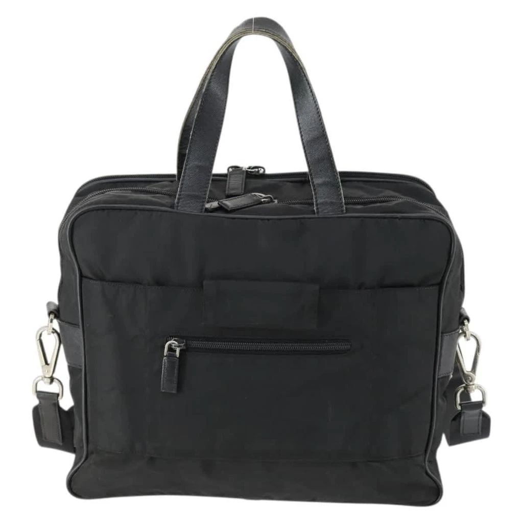 Prada Convertible Front Zip Briefcase Tessuto With Saffiano Leather Nylon Briefcase Bag (Pre-Owned) 2