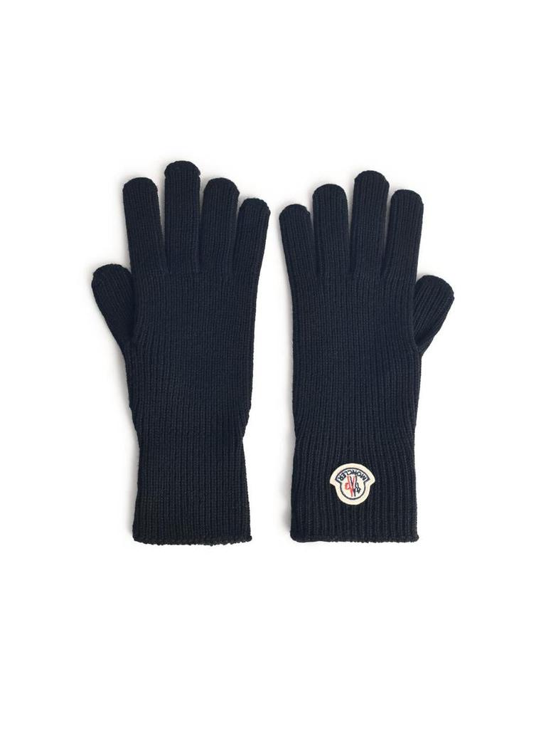 Moncler Moncler Black Virgin Wool Gloves