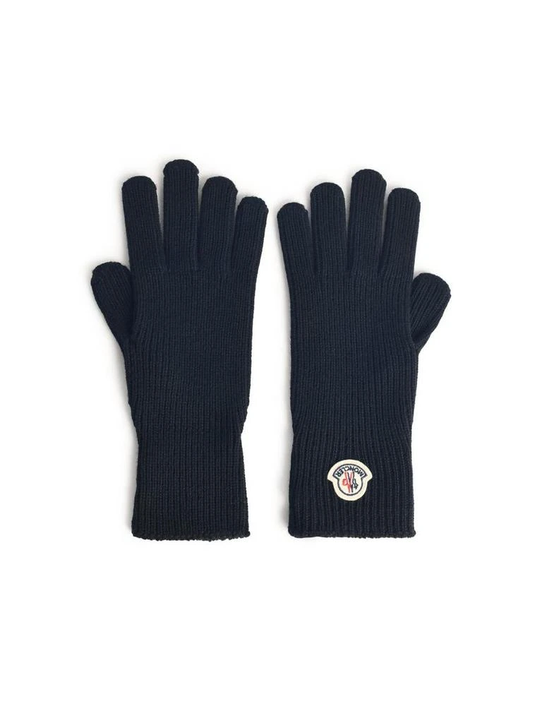 Moncler Moncler Black Virgin Wool Gloves 1