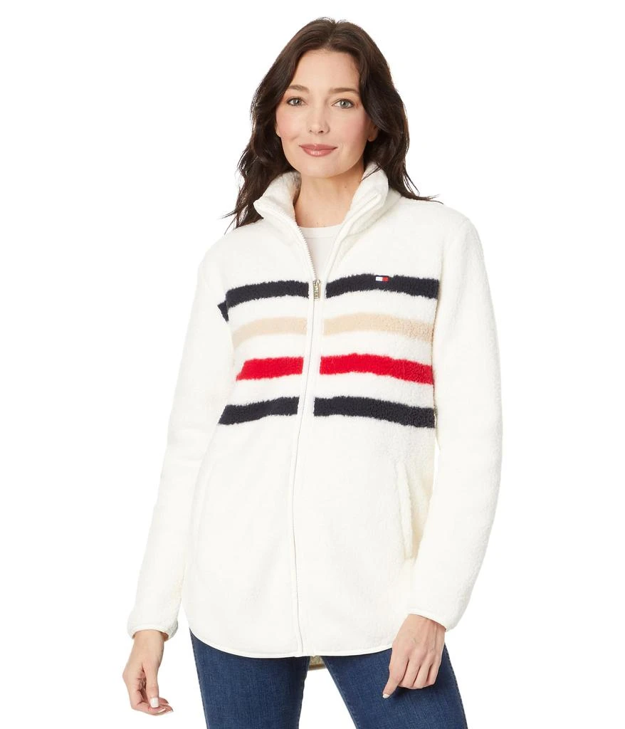 Tommy Hilfiger Stripe Sherpa Jacket 1