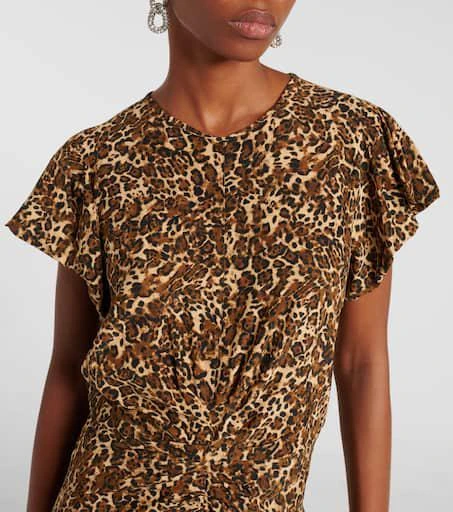 Isabel Marant Teremagd leopard-print silk-blend midi dress 4