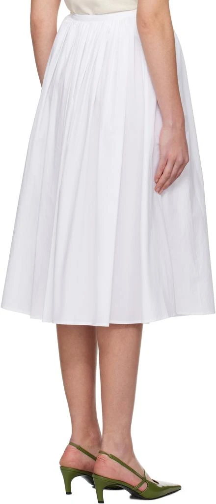 Nothing Written White Serto Gathered Midi Skirt 3