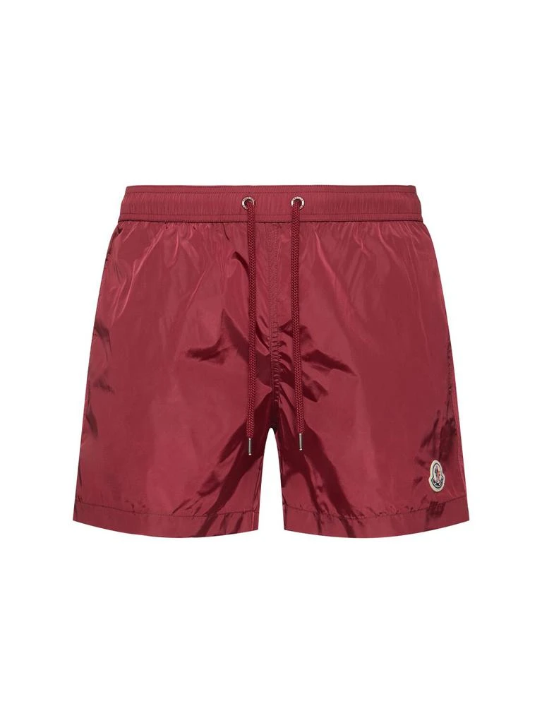Moncler Logo Patch Nylon Swim Shorts 1
