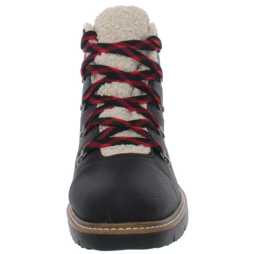 Dr. Scholl's Shoes So Cozy Womens Faux Leather Wedge Winter Boots 3