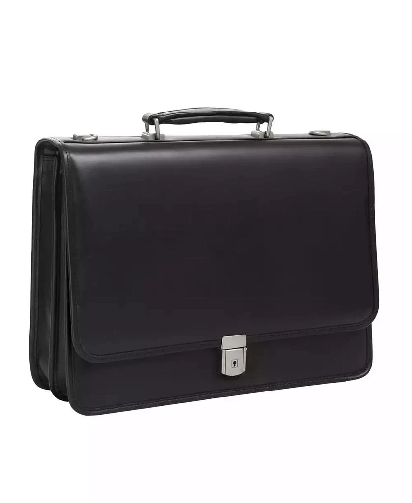 McKlein Lexington Flapover Double Compartment Briefcase 10