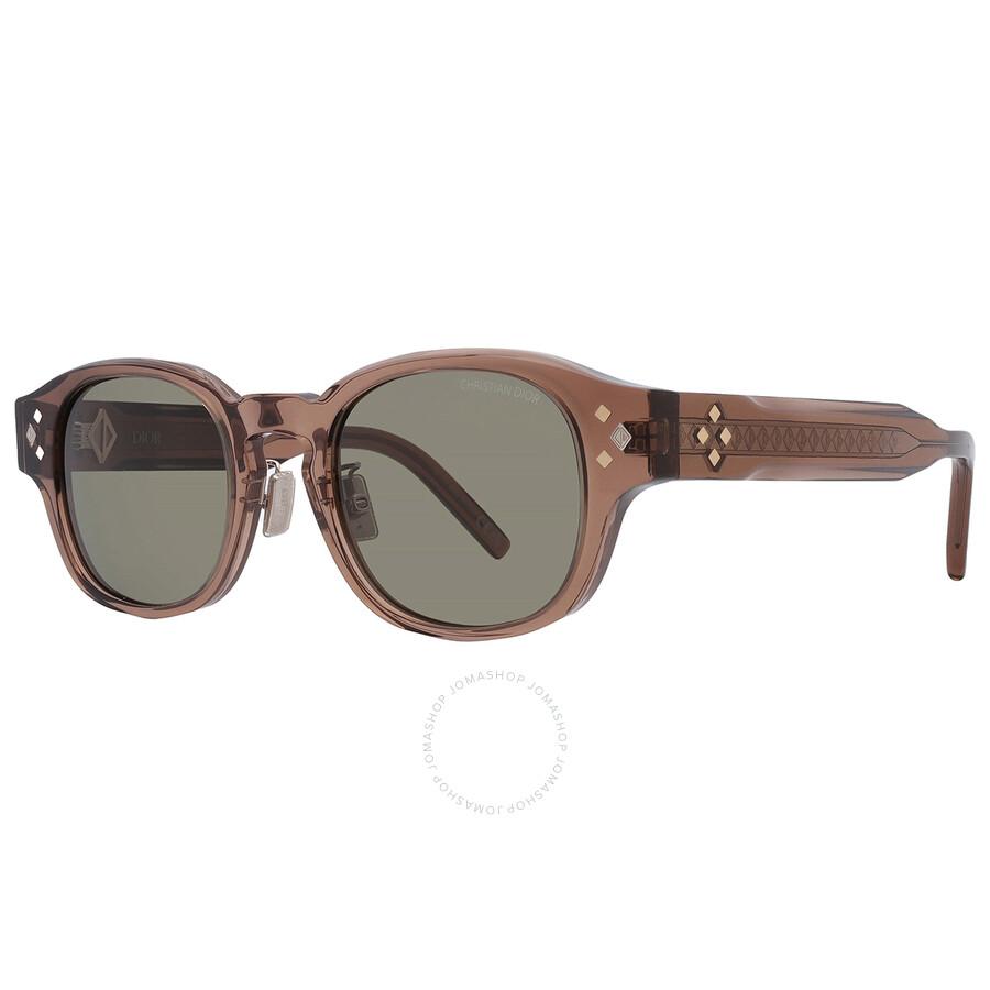 Dior CD DIAMOND R2F Brown Oval Men's Sunglasses DM40117F 45E 51
