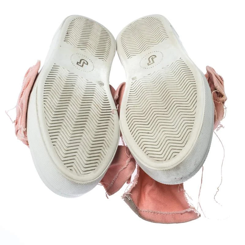 Joshua Sanders Joshua Sanders Light Pink Canvas Bow Slip On Sneakers Size 40 6