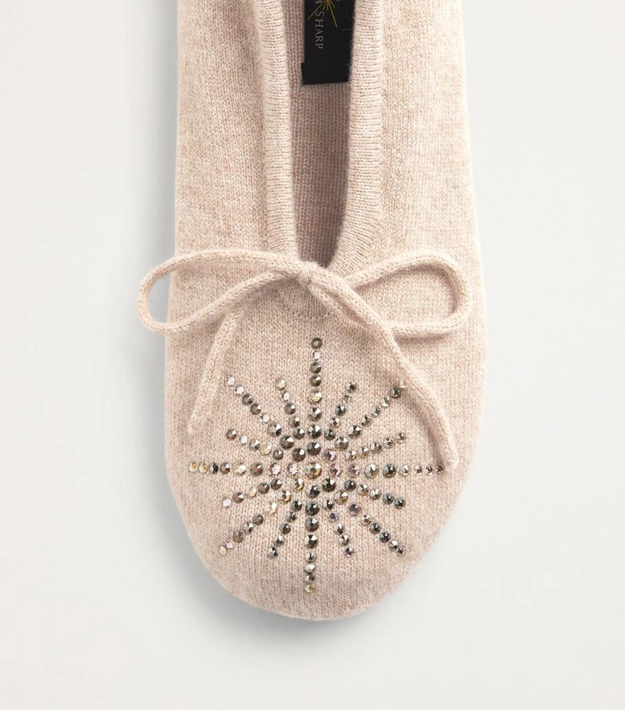 William Sharp Cashmere Crystal Dolly Slippers 5