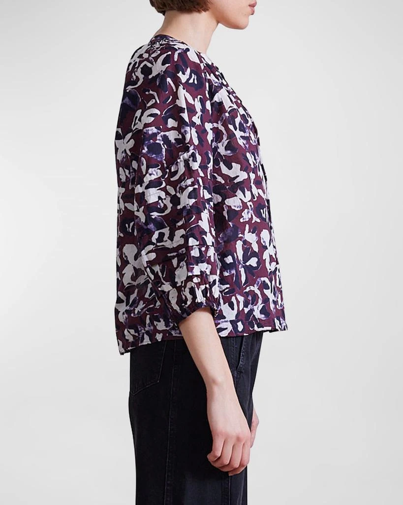 Apiece Apart Tule Floral-Print Organic Cotton Top 5