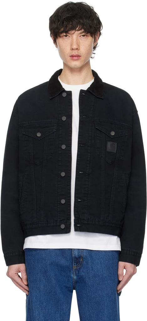 Carhartt WIP Black Dayton Trucker Jacket 1