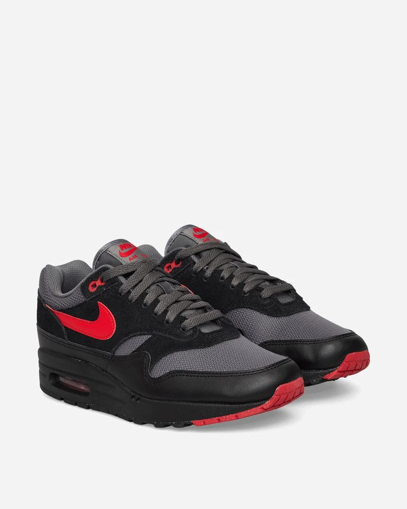 NIKE Air Max 1 Essential Sneakers Black / Iron Grey / University Red 2
