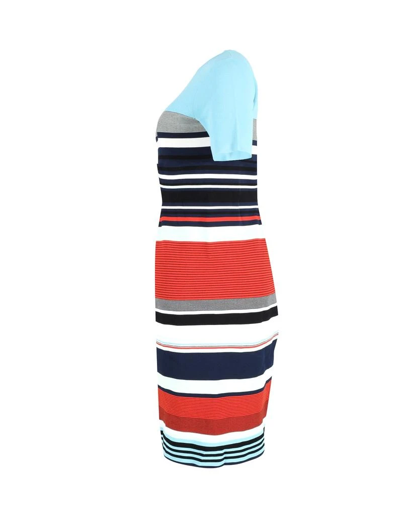 Diane von Furstenberg Diane Von Furstenberg Striped Midi Dress in Multicolor Viscose 2