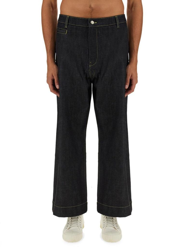 Studio Nicholson Studio Nicholson Pyad Mid-Rise Wide Leg Jeans