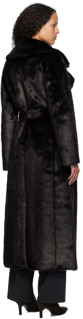 The Frankie Shop Brown Joni Faux-Fur Coat 3