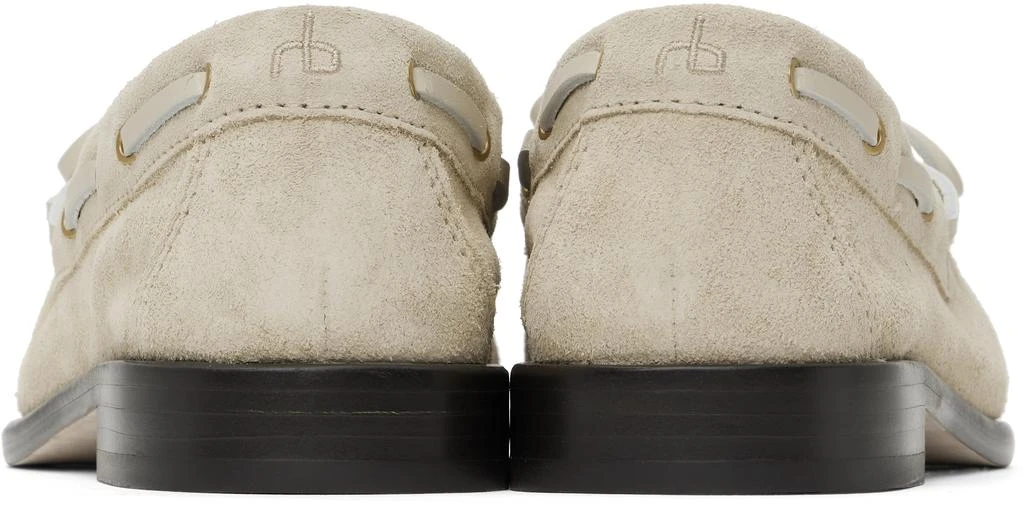 Rag & Bone Beige Carter Italian Suede Boat Shoes 2