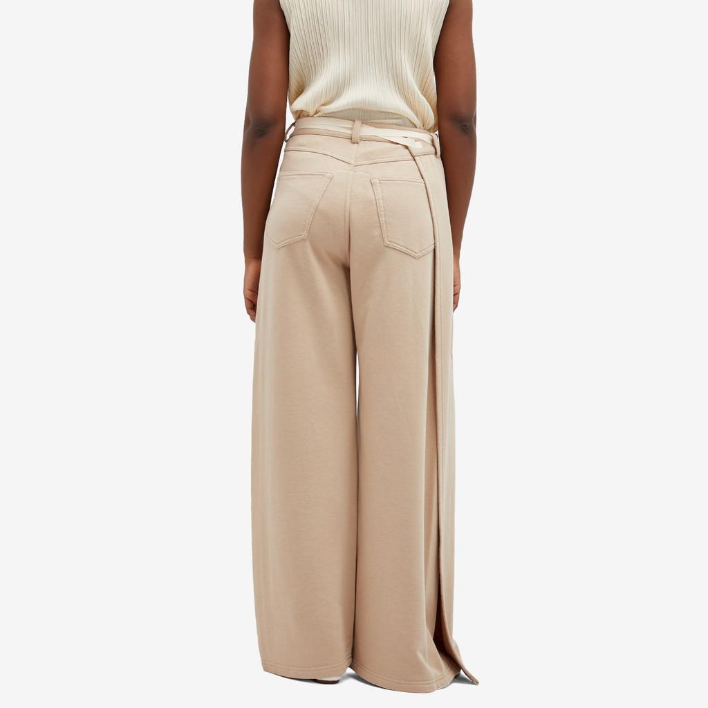 MM6 Maison Margiela ベージュワイドパンツ MM6 MM6 Maison Margiela Wrap Sweatpants - Leggings - Compare
