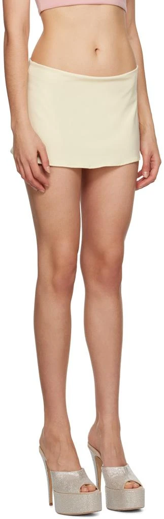 Danielle Guizio Off-White Micro Miniskirt 2