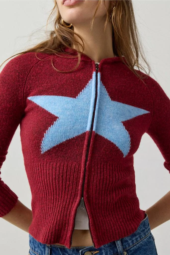 BDG BDG Monet Star Graphic Zip-Up Hoodie Sweatshirt 2