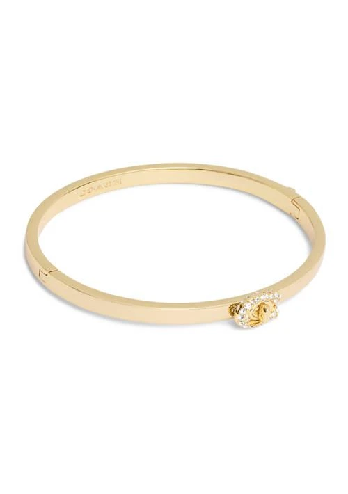Coach Signature C Pav Turnlock Bangle Bracelet 1
