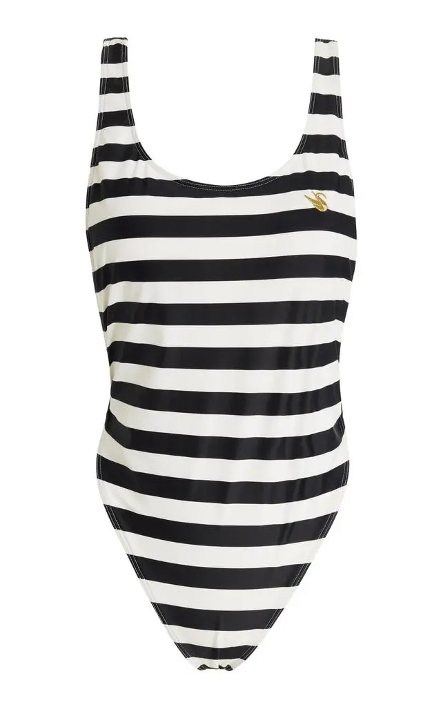 FRAME FRAME - x Ritz Striped One-Piece Swimsuit - Stripe - S - Moda Operandi 1