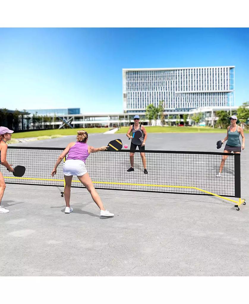 Costway Portable Pickleball Net 22 FT Regulation Size Pickle Ball Net System for Outdoor