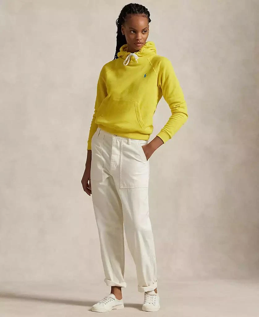 Ralph Lauren Women's Shrunken Fit Fleece Hoodie Sweatshirt 4