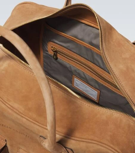 Brunello Cucinelli Suede duffel bag 4