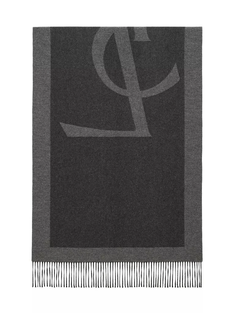 Yves Saint Laurent Cassandre Scarf in Silk Jacquard 2