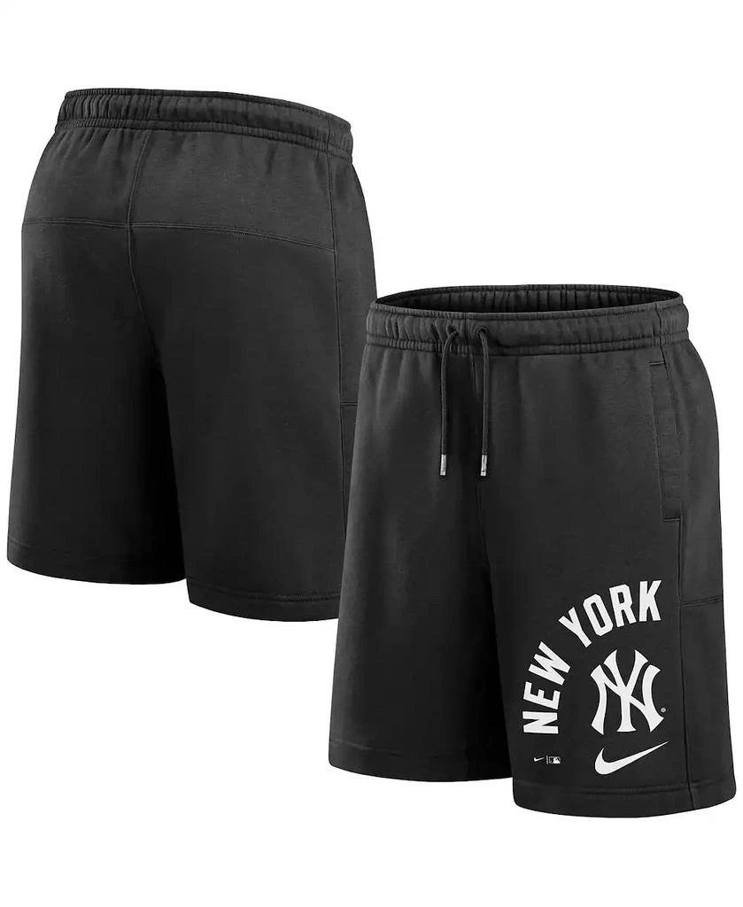 NIKE Men's Black New York Yankees Arched Kicker Shorts 1